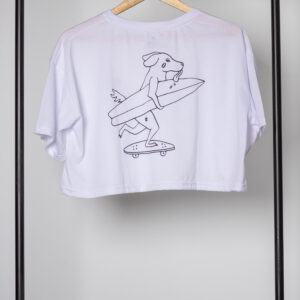 Oversized Crop Bruised Skater